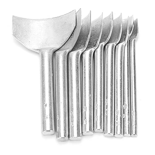 Srliya 9pcs Halbe Runde Punch Steel Handheld Leder -Gurte Brieftasche Halbkreis -Stanzschneider von Srliya
