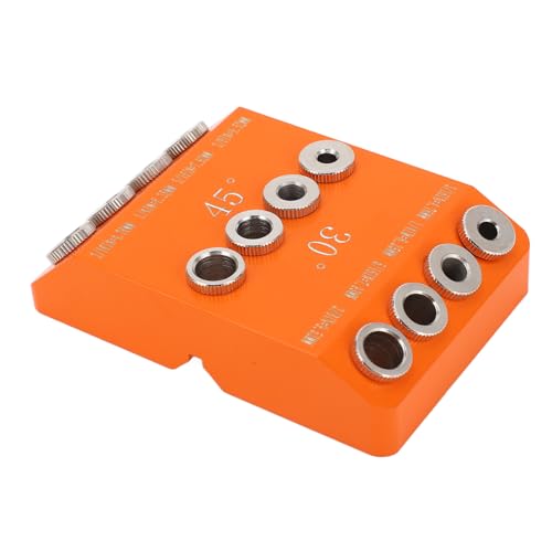 Srliya Abgewinkelte Bohrführer Guide Jig Aluminiumlegierung 30 45 90 Grad Winkelbohrer Jig für Holzverkehrs -Geländer -Treppe Handläufe von Srliya