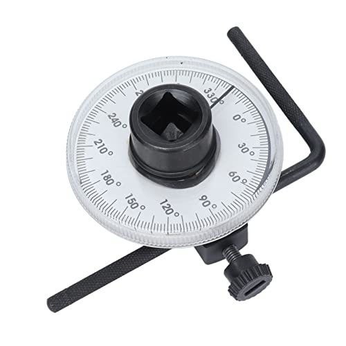 Srliya Antriebswinkelmessgerät Torsion 360 Grad 1/2 Zoll Einstellbares Messgerät Messwerkzeug-Set Kit von Srliya