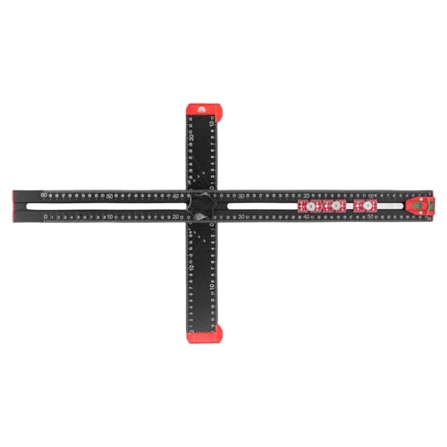 Srliya Bohrpositionierungslineer 4 in 1 Bohrpositionierungslineer 60 Cm Einstellbares Multi -Winkel -T -Quadrat mit 3 Schiebereglern für die Holzbearbeitungsinstallation Schwarz Srliya Bohrpositionierungslineer 4 in 1 Bohrpositionierungslineer 60 Cm Einstellbares Multi -Winkel -T -Quadrat mit 3 Schiebereglern für die Holzbearbeitungsinstallation Schwarz von Srliya