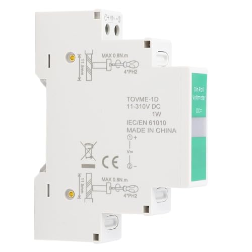 Srliya DC -Spannungsmesser LED Digitale Anzeige Ausgangsausgang DIN RAIL MOUNT -Voltmeter Elektrisches Instrument 11V -310V Srliya DC -Spannungsmesser LED Digitale Anzeige Ausgangsausgang DIN RAIL MOUNT -Voltmeter Elektrisches Instrument 11V -310V von Srliya