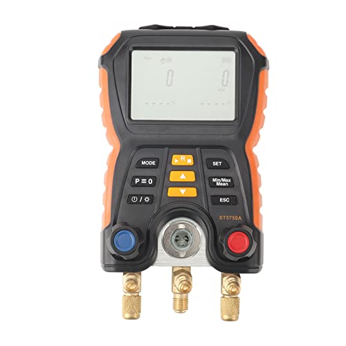 Srliya Digitaler Verteilermesser Hohe Genauigkeit 2 in 1 Drucktemperaturtester Klimaanlage HLK Digitaler Verteilermessgerät Srliya Digitaler Verteilermesser Hohe Genauigkeit 2 in 1 Drucktemperaturtester Klimaanlage HLK Digitaler Verteilermessgerät von Srliya