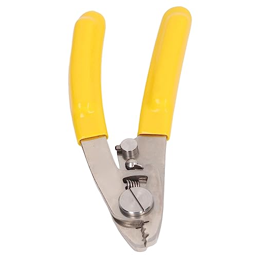 Srliya Drahtstripper 2 in 1 3 Mund Edelstahl Optische Kabelzange Handwerkzeug mit Sechskantschlüssel von Srliya