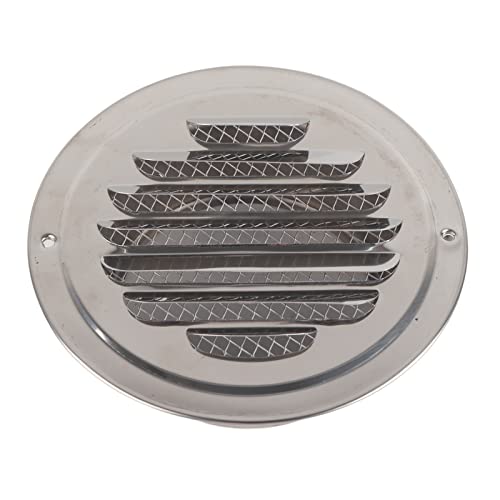 Srliya Edelstahl Wand Air Vent Runde Flache Grille Kanalisierung Belüftung Abdeckung Outlet Mesh von Srliya