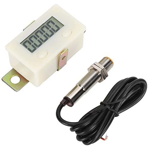 Srliya Elektronischer Zähler 5 -Ziffer LCD -Display Magnetisch Induktion Stanzzähler in Batterie HX -5A Eingebaut von Srliya