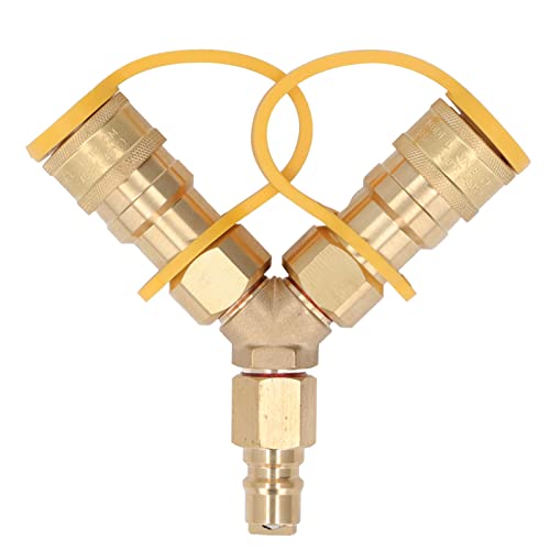 Srliya Gas Y Splitter 1 2 1 2 Gassplitter Y 15 × 12 × 3 Y Splitter Gas Schnellanschluss -Adapter für Grillgeneratoren Patio Heizungen Pizza -Öfen Terrasse Pits 3: 8 Zoll Srliya Gas Y Splitter 1 2 1 2 Gassplitter Y 15 × 12 × 3 Y Splitter Gas Schnellanschluss -Adapter für Grillgeneratoren Patio Heizungen Pizza -Öfen Terrasse Pits 3: 8 Zoll von Srliya
