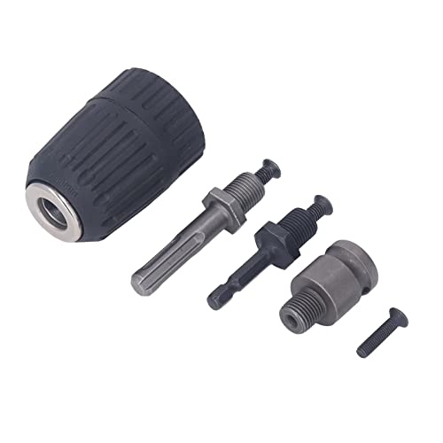 Srliya Handbohrer Chuck Set ABS -Legierung 2-13mm Hoher Genauigkeitsfaden Selbstverschärfe Bohrer Chuck mit 3pcs -Adapter für Holz von Srliya