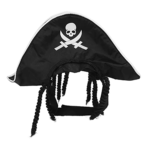 Srliya Haustierpiraten Hat Fun Rollenspielkappe für Hunde mit Verstellbarer Größe, Geeignet für Halloween -Kostümrequisiten Srliya Haustierpiraten Hat Fun Rollenspielkappe für Hunde mit Verstellbarer Größe, Geeignet für Halloween -Kostümrequisiten von Srliya