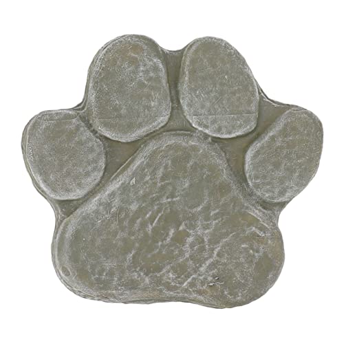 Srliya Hund Pawprint Memorial Stone DIY Beschriftung Hunde Grabmarker Haustier Denkmal für Rasenterrasse Im Freien (Mossige Grün) von Srliya