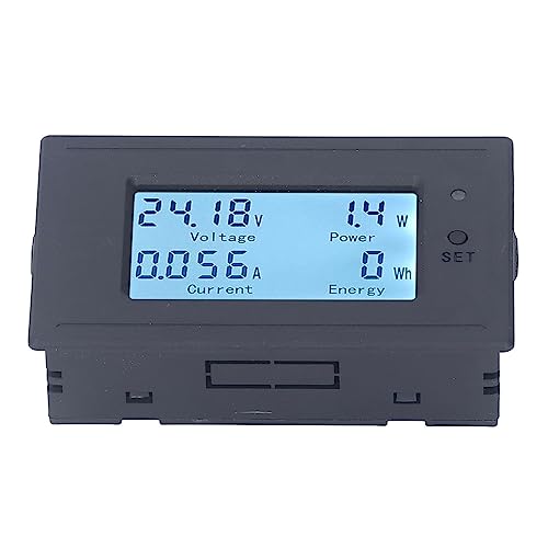 Srliya LCD -Leistungsmesser Multifunktionales Digitaler Spannungsstrom Batteriekapazitätsmonitor DC6-200V von Srliya