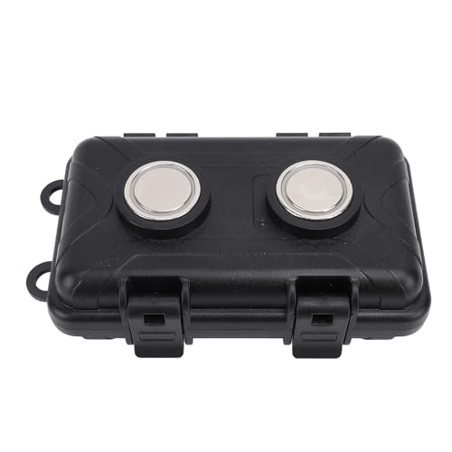 Srliya Magnetische Speicherbox 13x8.5x4,5 Cm Wasserdicht Unter Dem Auto -Magnetschlüsselhalter mit 4 Sicherheitsschnallen von Srliya