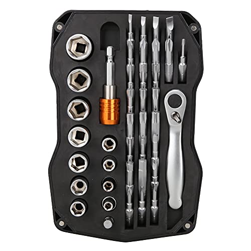 Srliya Mini -Ratschenschlüssel -Kit -Stern -Stern -Sechskant -Schraubendreher -Bit -Socket -Kit für Mehrere Arbeiten von Srliya
