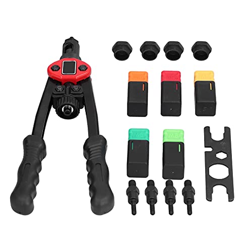 Srliya Nietmutterpistole Edelstahl Handnietingwerkzeug mit Spitze M3 M4 M5 M6 M8 NUTS KIT BT -606 von Srliya
