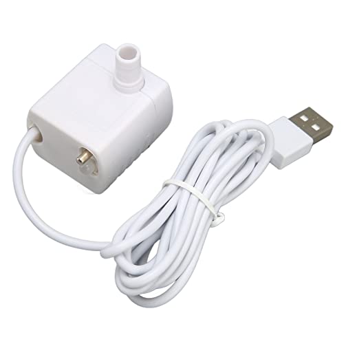 Srliya PET Water Fountain Pumpe Stille USB -angetriebene DC -bürstenlose Motor Mini -Katzenwasserspenderpumpe Zur Einfachen Installation, Einstellbarer Wasserfluss von Srliya