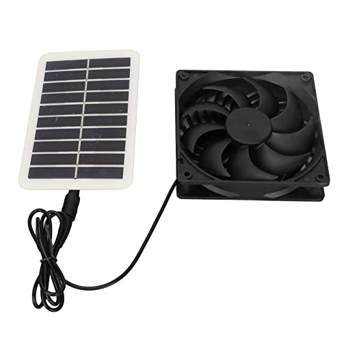 Srliya Solarpanel Lüfter Pet Solar Power Panel Ableitungslüfter 3W Energieeinsparung Geruchentfernung Tragbarer Solar -Luftrektor für Haustierhäuser RVs von Srliya