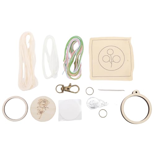 Srliya Stickerei Keychain Crafting Kit Mini Wood Round Hoop Keychain Making Set für Bag Key Phone Dekoration Srliya Stickerei Keychain Crafting Kit Mini Wood Round Hoop Keychain Making Set für Bag Key Phone Dekoration von Srliya