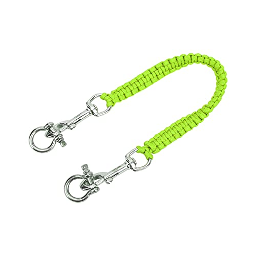Srliya Tauchkamera-Lanyard, Korrosions- und Rostbeständigkeit, 360° Flexible Drehung, Edelstahlschnur, ca. 54 cm/0,6 Yd, Tauchzubehör für Unterwasserfotografie (Grün) von Srliya
