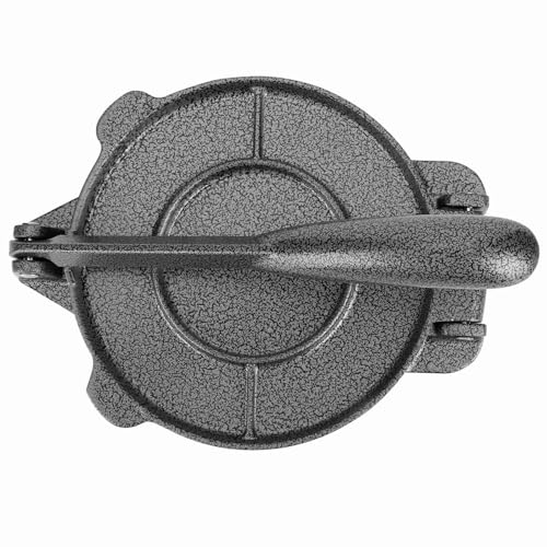 Srliya Tortilla-Presse, Leicht zu Entformen, Aluminiumlegierung, 6,5 Zoll, Teigpresse, Küchenbedarf, Grau, für Hausgemachte Tortillas, Kekse, Kuchen Srliya Tortilla-Presse, Leicht zu Entformen, Aluminiumlegierung, 6,5 Zoll, Teigpresse, Küchenbedarf, Grau, für Hausgemachte Tortillas, Kekse, Kuchen von Srliya