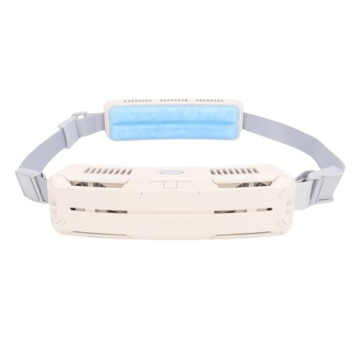 Srliya Tragbare Gürtelventilator Reise Taille Tragable Taillenlüfter Starker Wind Tragbare USB Wiederaufladbare Reisegürtelkühllüfter für Outdoor -Arbeiten Sportarten (Weiß) von Srliya