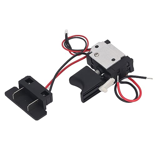 Srliya Universal Electric Bohrer Triggerschalter Drehzahl Einstellbarer Elektrischer Bohrerschalter mit Licht für das Elektrowerkzeug 7.2-24V von Srliya