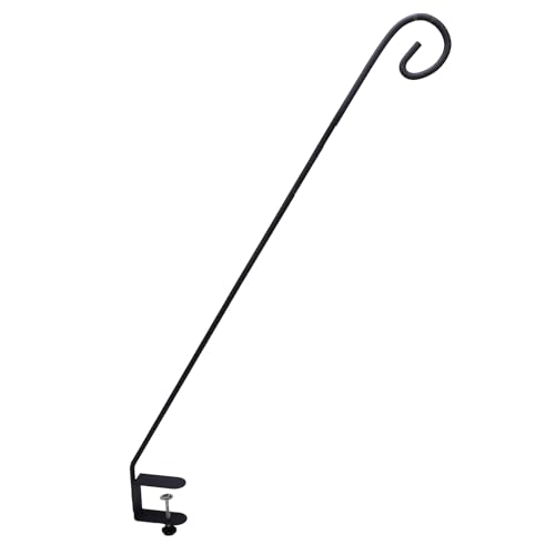 Srliya Vogelhändler Deck Hanger Vogelhändler Deck Haken 32 -Zoll -Geländerhalterungsmontage Verstellbarer Pflanzenbügel Klammer für Außenlaternen Wind Glockenspiele von Srliya
