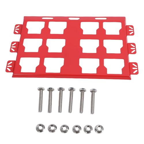 Srliya Werkzeug Organizer Box Montage Tool Box Box Montageplatte Aluminiumlegierung Aufbewahrungswerkzeugkasten Wand oder Bodenmontage Basis für die Organisation (Rot) von Srliya