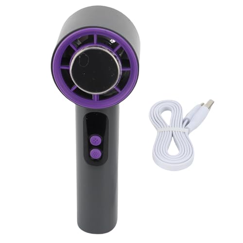 Srliya Wiederaufladbarer Handlüfter Handheld Turbo Lüfter USB -Ladedigitalanzeige 3 in 1 Tragbare Kleine Taschenlüfter für Reisen Im Freien Im Freien von Srliya