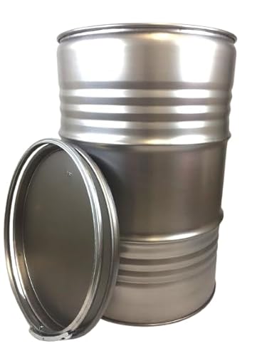 Birsppy SRM - Design Metallfass 210 Liter Blechfass Fass Ölfass Tonne mit Spannring und Deckel Blank NEU Birsppy SRM - Design Metallfass 210 Liter Blechfass Fass Ölfass Tonne mit Spannring und Deckel Blank NEU von Srm - Design