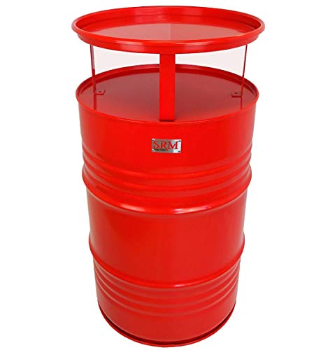 Fassmöbel Stehtisch Bistrotisch Tisch Design Partytisch Rot Ø 57cm Höhe 108cm / Glatter Glanz - Pflegeleichte Oberfläche von Srm - Design