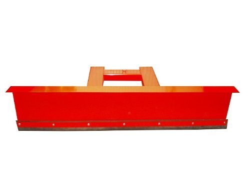 Schneepflug Räumschild Schneeschild Schneeschieber für Gabelstapler 90° Rot / 100 x 40 cm von Srm - Design