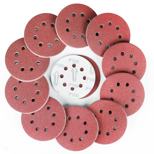 Sruhrak 100 Stück Schleifscheiben 125mm Schleifpapier Klett 8 Loch 100 Körnung Scheiben Set für Bosch Exzenterschleifer Sruhrak 100 Stück Schleifscheiben 125mm Schleifpapier Klett 8 Loch 100 Körnung Scheiben Set für Bosch Exzenterschleifer von Sruhrak