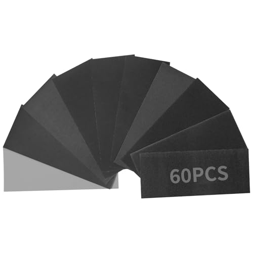 Sruhrak 60 Stück Schleifpapier 93x230mm Sandpapier Nass und Trocken Schleifblatt 120 bis 3000 Fein Körnung Set für Auto Holzmöbel Stein Lack Metall Glas Sruhrak 60 Stück Schleifpapier 93x230mm Sandpapier Nass und Trocken Schleifblatt 120 bis 3000 Fein Körnung Set für Auto Holzmöbel Stein Lack Metall Glas von Sruhrak