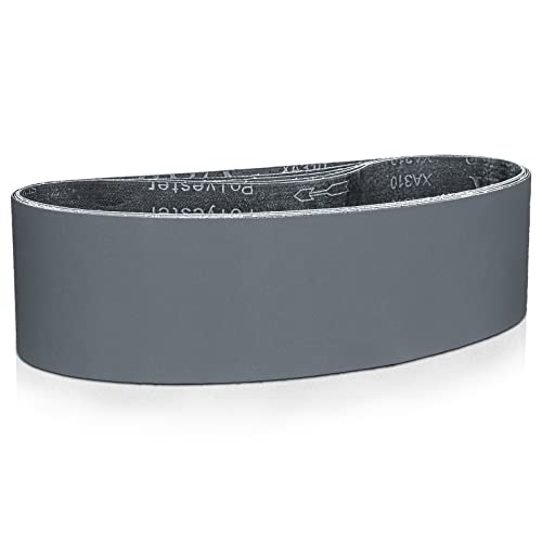 Sruhrak Schleifbänder 100 x 915mm- 5 Stück 600 Grit Siliziumkarbid-Schleifbänder zum Polieren und Entrosten von Metall Sruhrak Schleifbänder 100 x 915mm- 5 Stück 600 Grit Siliziumkarbid-Schleifbänder zum Polieren und Entrosten von Metall von Sruhrak