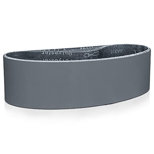 Sruhrak Schleifbänder 100 x 915mm- 5 Stück 800 Grit Siliziumkarbid-Schleifbänder zum Polieren und Entrosten von Metall Sruhrak Schleifbänder 100 x 915mm- 5 Stück 800 Grit Siliziumkarbid-Schleifbänder zum Polieren und Entrosten von Metall von Sruhrak