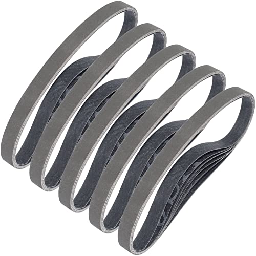 Sruhrak Schleifbänder 13 x 457mm- 30 Stück 600 Grit Siliziumkarbid-Schleifbänder zum Polieren und Entrosten von Metall von Sruhrak