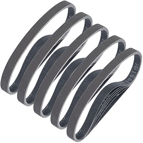 Sruhrak Schleifbänder 13 x 457mm- 30 Stück 800 Grit Siliziumkarbid-Schleifbänder zum Polieren und Entrosten von Metall von Sruhrak