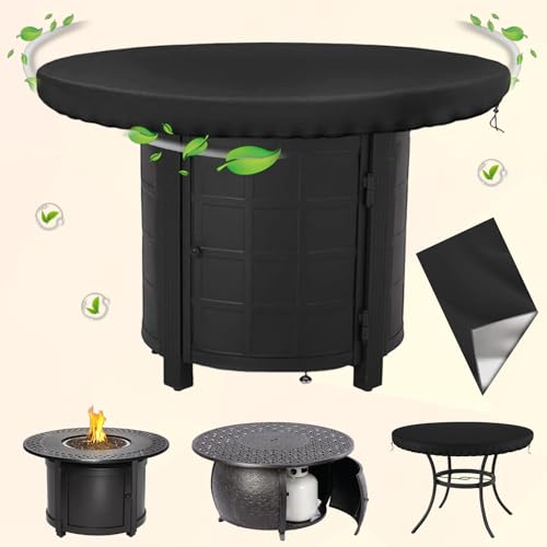 Srup Feuerplatte Abdeckung, 420D Grillplatte Schutzhülle, Wasserdicht Anti-UV Oxford Schutzhülle, Wasserbeständigkeit Abdeckung Grillabdeckung Rund, ø 100cm 420D Grillplatte Schutzhülle (Schwarz) von Srup