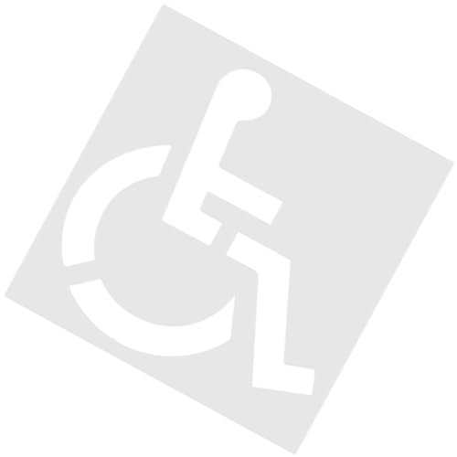 Ssdkpe Handicap-Schablone | Silikon-Parkplatz-Schablone – Faltbare Rollstuhl-Symbol-Vorlage für Garage, Auffahrt, Beton, Asphalt von Ssdkpe
