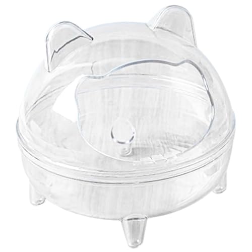 Ssguopte Hamster-Sandbad, transparenter Kunststoff-Sandkasten für Käfigzubehör von Ssguopte