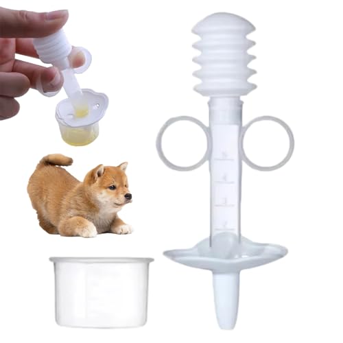 Ssguopte Kätzchen -Fütterungsspritze, sichere weiche Kätzchen Brustwarzen mit Maßstab & Tasse & Reinigungspinsel für Fütterung Pflege kleine Tiere Haustiere Haustiere von Ssguopte