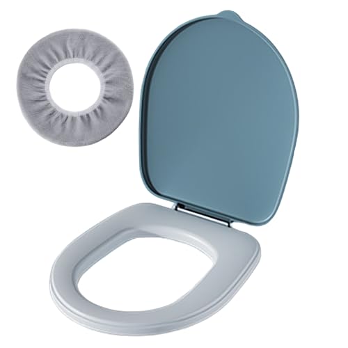 Toilettensitz mit Deckel, 100 kg belastbar, wasserdichter Camping-Toilettensitz aus Kunststoff mit weichem Bezug, tragbarer Deckel für lange Reisen, Wandern, Indoor Outdoor, Blau Toilettensitz mit Deckel, 100 kg belastbar, wasserdichter Camping-Toilettensitz aus Kunststoff mit weichem Bezug, tragbarer Deckel für lange Reisen, Wandern, Indoor Outdoor, Blau von Ssguopte