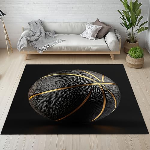 Sshjfeu Basketball Teppich Waschbar Antirutsch Kurzflor, Sport Thema Teppich Wohnzimmer 120x180 cm Weich, Junge Kinder Jugend Teppiche Schlafzimmer, Kinderzimmer, Kinderteppich Sshjfeu Basketball Teppich Waschbar Antirutsch Kurzflor, Sport Thema Teppich Wohnzimmer 120x180 cm Weich, Junge Kinder Jugend Teppiche Schlafzimmer, Kinderzimmer, Kinderteppich von Sshjfeu