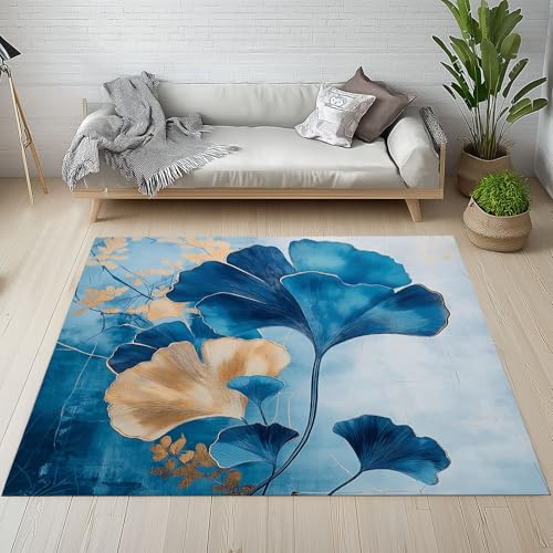 Sshjfeu Ginkgo Biloba Fussmatte Aussen Schmutzfangmatte 80x120, Botanische Blätter Teppiche, Fussmatte Innen Outdoor, Kleiner Teppich Natur Pflanzen, Waschbar Kurzflor rutschfest Sshjfeu Ginkgo Biloba Fussmatte Aussen Schmutzfangmatte 80x120, Botanische Blätter Teppiche, Fussmatte Innen Outdoor, Kleiner Teppich Natur Pflanzen, Waschbar Kurzflor rutschfest von Sshjfeu