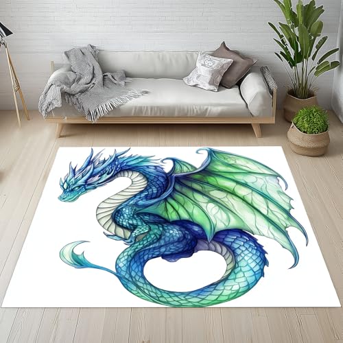 Sshjfeu Karikatur Drache Fussmatte Innen Outdoor Teppich, Fantasie Tiere Teppiche Kurzflor Waschbar rutschfest 80x150, Mythologie Wildtiere Fussmatte Aussen Schmutzfangmatte, Kleiner Teppich Sshjfeu Karikatur Drache Fussmatte Innen Outdoor Teppich, Fantasie Tiere Teppiche Kurzflor Waschbar rutschfest 80x150, Mythologie Wildtiere Fussmatte Aussen Schmutzfangmatte, Kleiner Teppich von Sshjfeu
