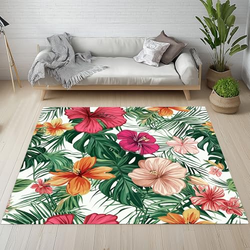Sshjfeu Palmenblätter Monstera Fussmatte Innen Outdoor Teppich, Blumen Pflanzen Teppiche Kurzflor Waschbar rutschfest 80x150, Tropische Botanische Fussmatte Aussen Schmutzfangmatte, Kleiner Teppich Sshjfeu Palmenblätter Monstera Fussmatte Innen Outdoor Teppich, Blumen Pflanzen Teppiche Kurzflor Waschbar rutschfest 80x150, Tropische Botanische Fussmatte Aussen Schmutzfangmatte, Kleiner Teppich von Sshjfeu