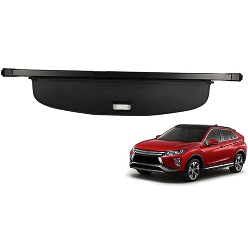 Auto Laderaumabdeckung Kofferraum Hutablage für Mitsubishi Eclipse Cross 2018-2023, Einziehbarer Hintere Kofferraumabdeckun Rollo Cargo Cover Privatsphäre Schutz Zubehör von StRoux