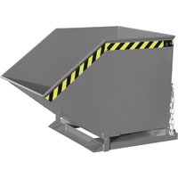 Bauer® Späne-Kippmulde, kastenförmige Mulde, lackiert, Volumen 0,8 m³, RAL 7005 mausgrau von Bauer®