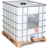 IBC, Holz-Palette, 1.000 l, Öffnung NW150, Auslauf NW50 von Denios