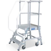 KRAUSE® Podesttreppe, 1-seitig, verfahrbar, Standhöhe 0,70 m von KRAUSE®