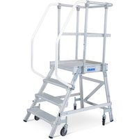 KRAUSE® Podesttreppe, 1-seitig, verfahrbar, Standhöhe 0,95 m von KRAUSE®